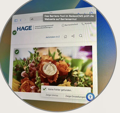 HAGE: Barrierearme Webseite veröffentlicht - Application web