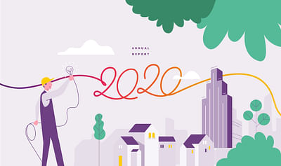 Sibelga Annual report illustrations & website - Création de site internet