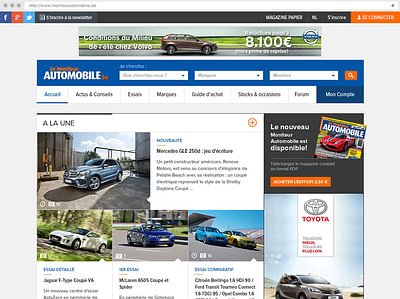 Moniteur Automobile / Autogids - Ontwerp
