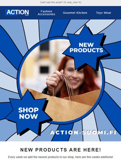 Email Marketing Templates Action Suomi - E-mail Marketing