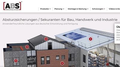 Website Relaunch der ABS Safety Website - Webseitengestaltung