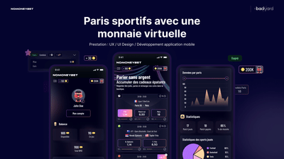 Plateforme de paris sportifs : No Money Bet - Design & graphisme