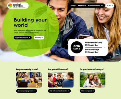 Hogeschool Van Hall Larenstein (HVHL) - Aplicación Web