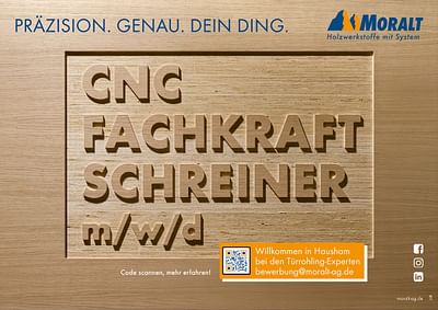 Sag´s mit CNC – Personalwerbung für Holz-KMU - Markenbildung & Positionierung