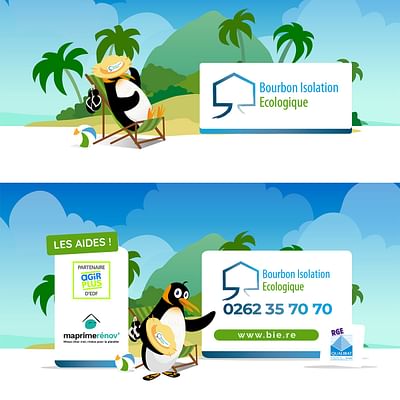 Conception graphique Bourbon Isolation Ecologique - Création de site internet