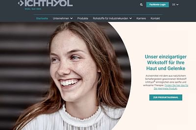 Ichthyol - Création de site internet