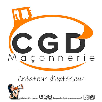 Logo CGD Maçonnerie - Design & graphisme