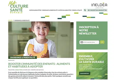 Création média digital autour de la santé durable - Référencement naturel