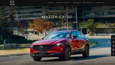 Mazda South Africa Website - Website Creation