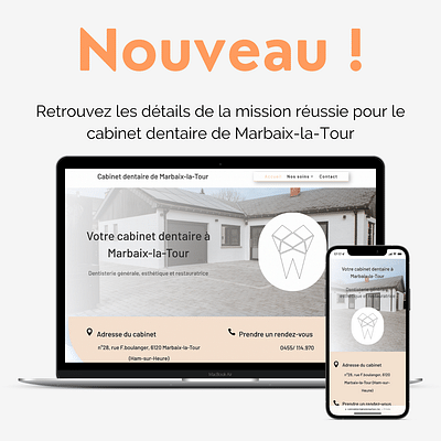 Site vitrine - cabinet dentaire - Website Creation