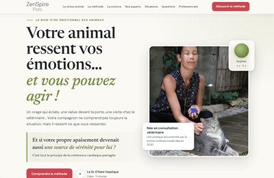 Site de marque PrestaShop, bien-être animal - Création de site internet