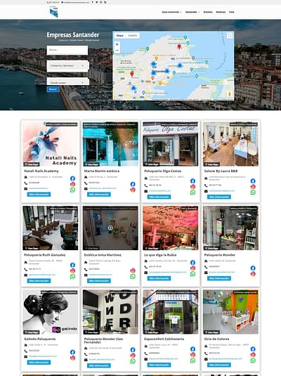 Diseño web Guía de Turismo Santander - Creación de Sitios Web