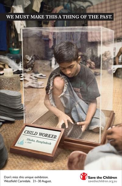 Child worker - Publicidad
