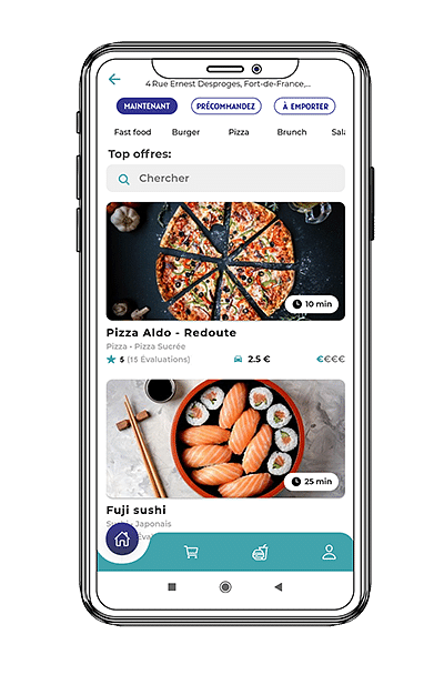 Application Mobile livraison de repas - App móvil