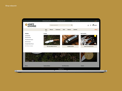 Corporate Identity und Development – Knife Lounge. - E-Commerce