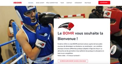 Boxing club Marly le roi - Site web - Website Creatie