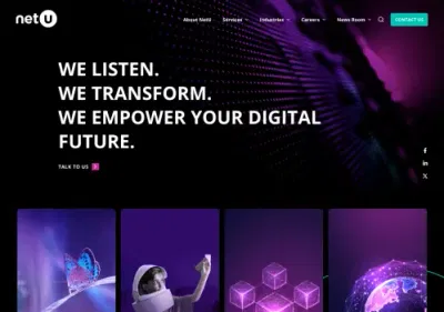 Webdesign for NetU Group - Website Creatie