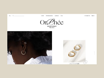 Orphée - Web design - E-commerce