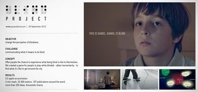 The blind project - Publicidad