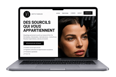 Lancement digital d'Institut Marless — Permanent Make-Up Paris 15e - Digital Strategy