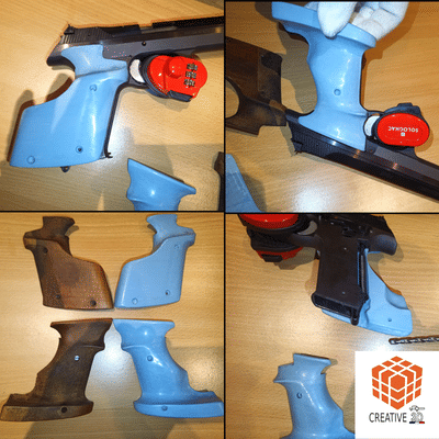 Impression 3D pièce d'armurerie - pistolet tir sportif - Créative 3D - Print