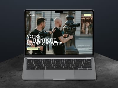 Site web pour un studio de création visuelle - Création de site internet