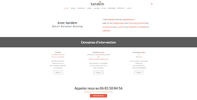 Site vitrine société de formation - Création de site internet