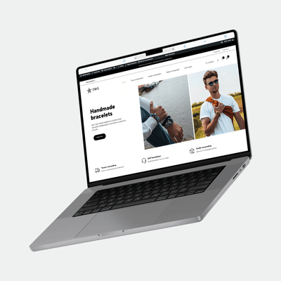 Website voor P&G Bracelets - E-commerce