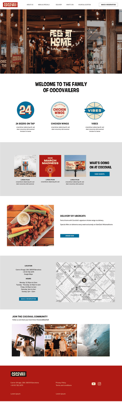 Cocovail desarrollo de sitio web Wordpress - Graphic Design