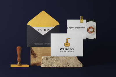Branding Whisky my Solution - Design & graphisme