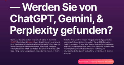 Herz und Seele - GEO Agentur & UX Design - Growth Marketing