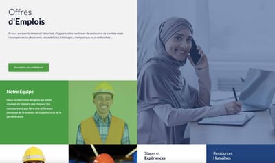 Site Web Institutionnel avec catalogue produits - Création de site internet