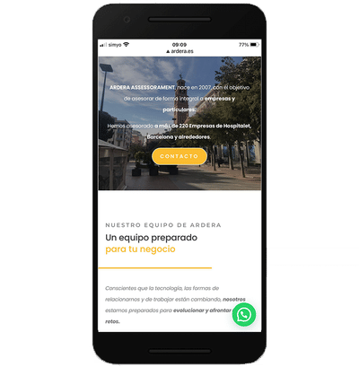 Diseño web - Ardera Assessorament S.L. - Publicidad Online