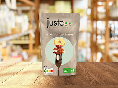 Juste Bio packaging et identité - Grafikdesign