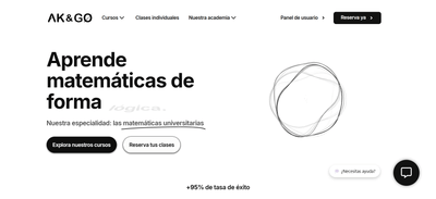 Web integral para academia online AK&GO - Administración web
