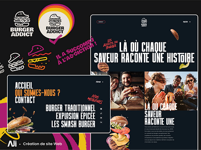 Burger Addict – La Maison des addicts du Burger - Création de site internet
