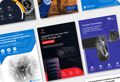 Sales Brochures for an IT company - Diseño Gráfico