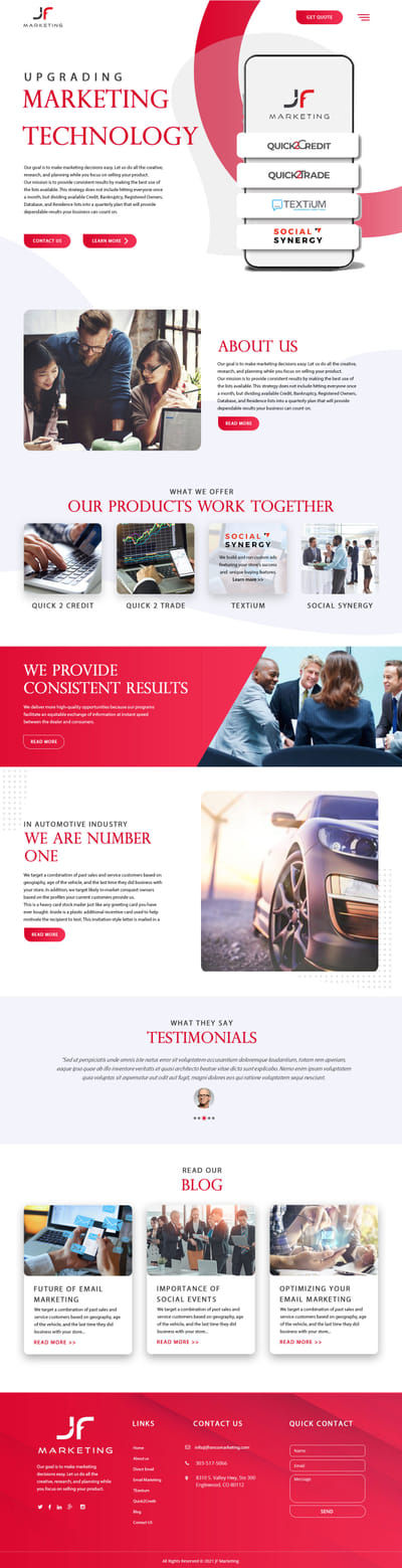 UI Designing For Marketing Agency - Ergonomy (UX/UI)