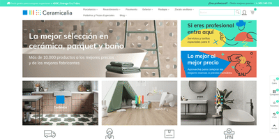 Desarrollo web en Prestashop | Ceramicalia - Creación de Sitios Web