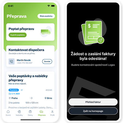 Complete logistics management in a mobile app - Mobile App
