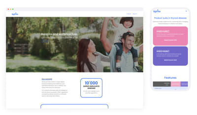 A technical website for a medtech Startup asd - Création de site internet