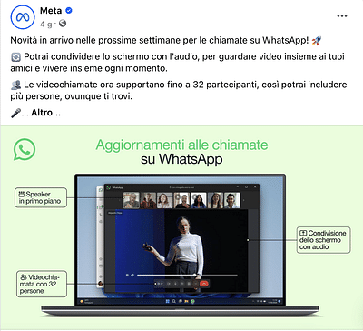 SOCIAL MEDIA | Gestione Pagina Facebook | META - Réseaux sociaux