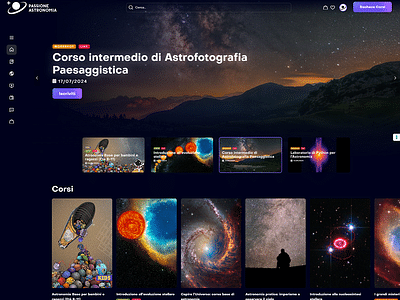 Sviluppo E-learning Passione Astronomia Plus - Software Development