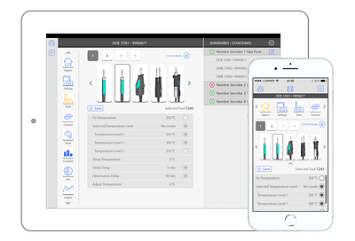 JBC WebManager - Control de estaciones soldadura - App móvil