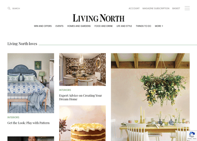Living North Magazine - North East and Yorkshire - Graphic Design