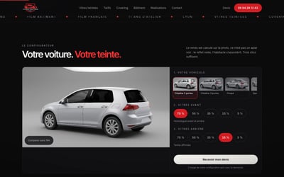 Vitres Teintées Lyon : un simulateur de teinte qui qualifie les devis - Website Creation