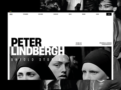 Peter Lindbergh : Untold Stories - Webseitengestaltung