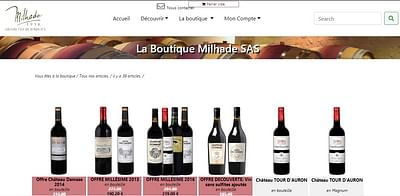 Réalisation du site E-commerce   Milhade.fr - E-commerce