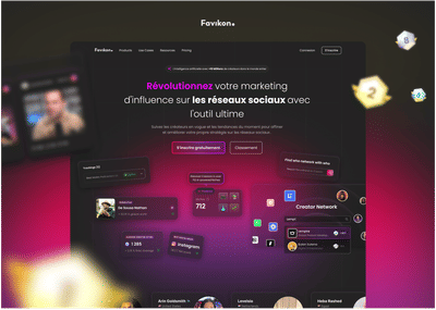 Revamp of Favikon - Création de site internet