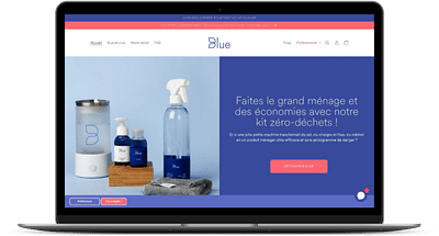Développement de la boutique Shopify de Blue